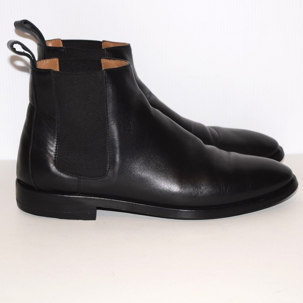 Everlane New Modern Chelsea Black Leather Ankle Boots Size 8 - Picture 2 of 9